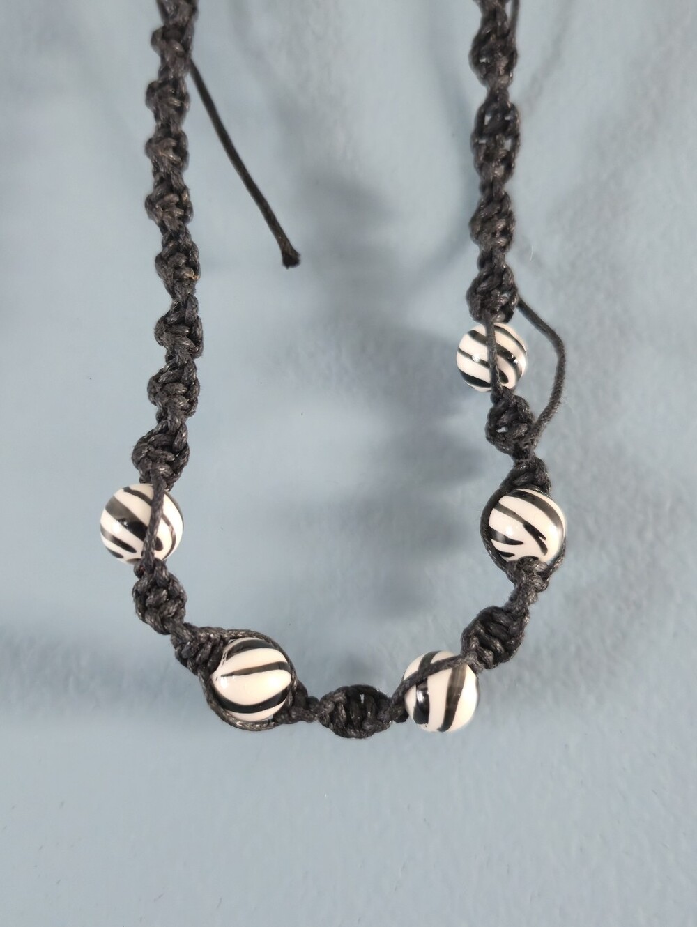 NWT Boho Style Rope And Bead Necklace - Picture 2 of 3